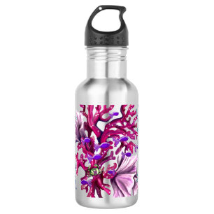 Purple ocean mermaid 532 ml water bottle