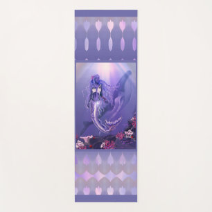 Purple Ocean Mermaid Beach Towel Yoga Mat