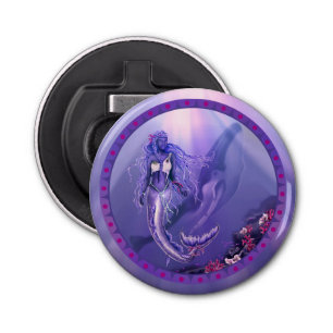 Purple Ocean Mermaid Bottle Opener
