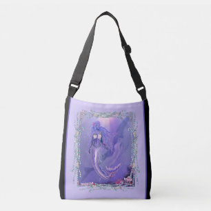 Purple Ocean Mermaid Crossbody Bag