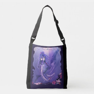 Purple Ocean Mermaid Crossbody Bag
