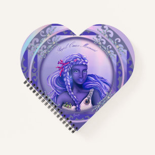 Purple Ocean Mermaid Notebook