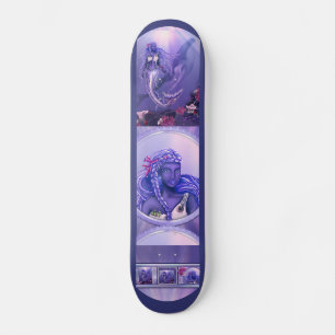 Purple Ocean Mermaid Skateboard