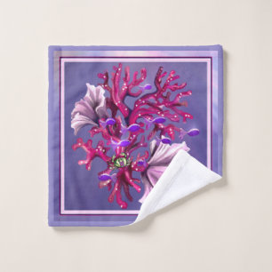 Purple Ocean Mermaid Wash Cloth