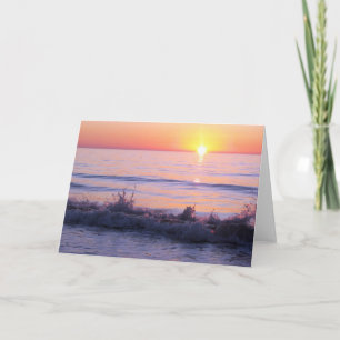Purple Ocean Sunset card