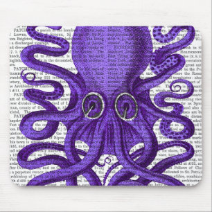 Purple Octopus Mouse Mat