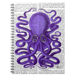 Purple Octopus Notebook