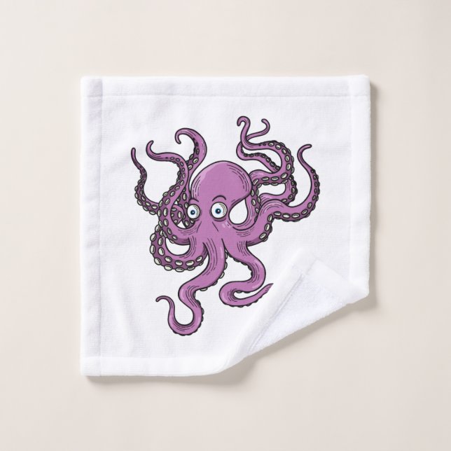 Purple Octopus Wash Cloth (Wash Cloth)