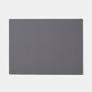 Purple Ogee Pattern Door Mat