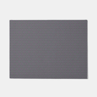 Purple Ogee Pattern Door Mat