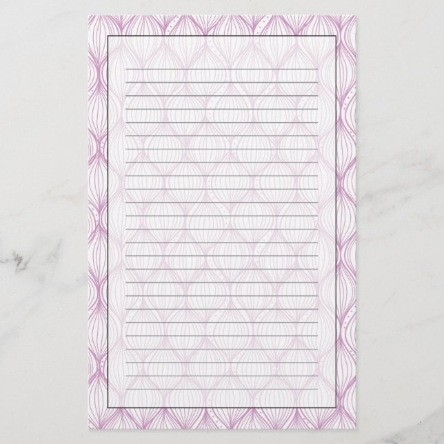 Purple ogee stripes pattern background (Front)