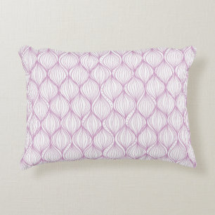 Purple ogee stripes pattern background decorative cushion