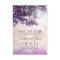 Purple old oak tree romantic save the date cards