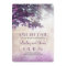 Purple old oak tree romantic save the date cards