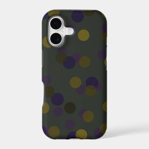 purple, olive and golden olive dots