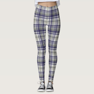 Purple/Olive Plaid Women's Leggings