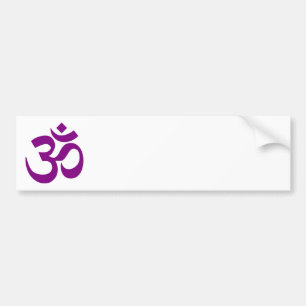 Purple Om Symbol Bumper Sticker