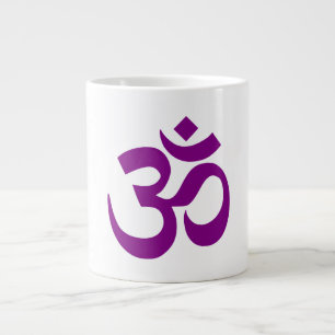 Purple Om Symbol Large Coffee Mug