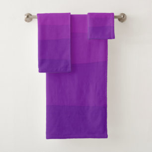 Purple Ombre Bath Towel Set