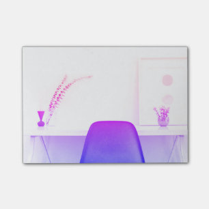 Purple Ombre Chair Study From The Desk Of Post-it Notes