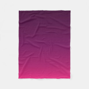 Purple ombre fleece blanket
