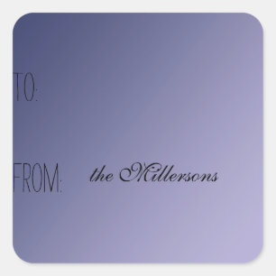 Purple Ombre Gift Tag