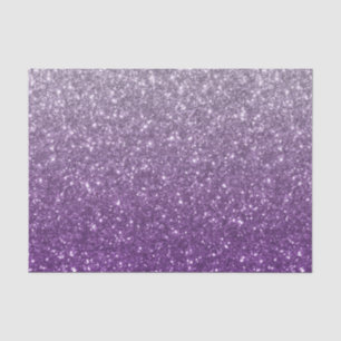 Purple Ombre Glitter Look Tissue Paper