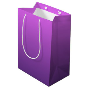 Purple ombre gradient medium gift bag