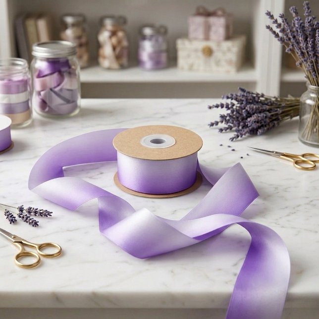 Purple Ombre Gradient Satin Ribbon (Creator Uploaded)