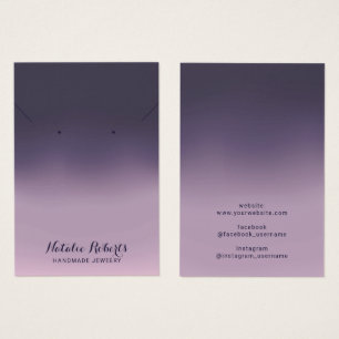 Purple Ombre Handmade Jewellery Earring Display