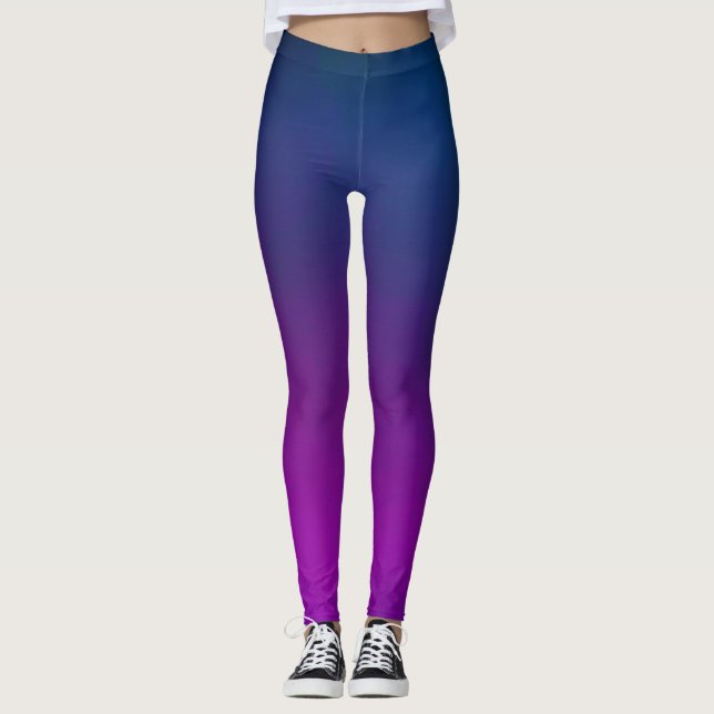 Purple Ombre Leggings (Front)