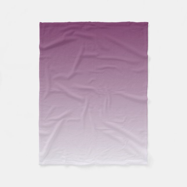 Purple ombre - modern fleece blanket (Front)
