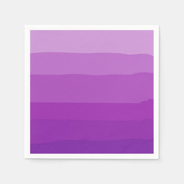 Purple Ombre Paper Napkins (Front)