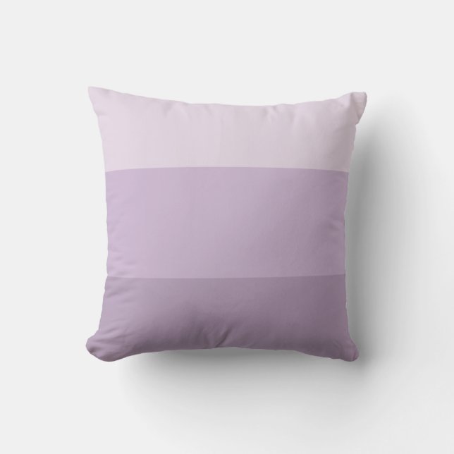 Purple Ombre Striped Cushion (Front)