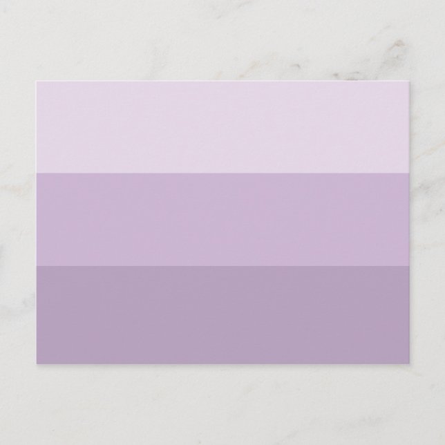 Purple Ombre Striped Postcard (Front)