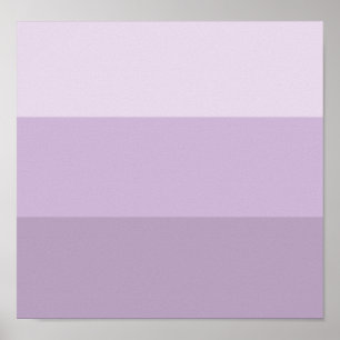 Purple Ombre Striped Poster