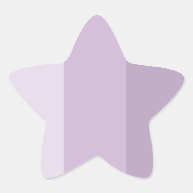 Purple Ombre Striped Star Sticker (Front)