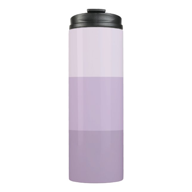Purple Ombre Striped Thermal Tumbler (Front)