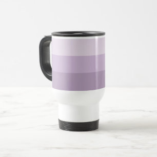 Purple Ombre Striped Travel Mug