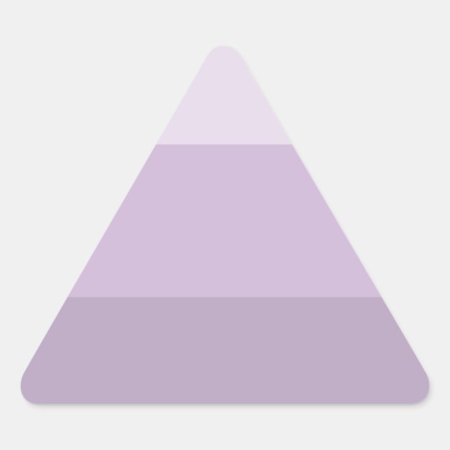 Purple Ombre Striped Triangle Sticker (Front)