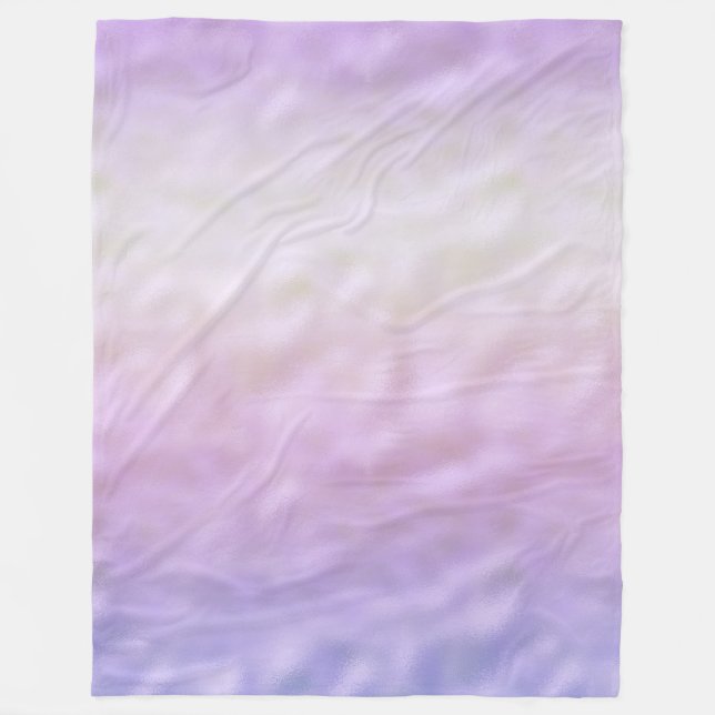 Purple Ombre Unicorn Fleece Blanket (Front)