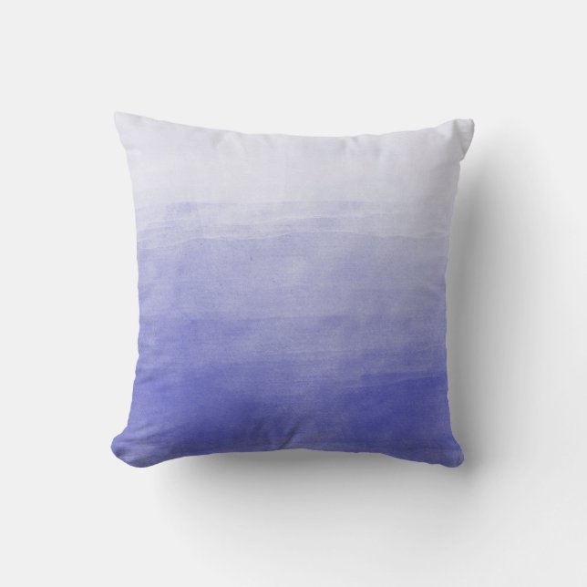 Purple Ombre Watercolor Cushion (Front)