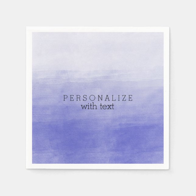 Purple Ombre Watercolor Napkin (Front)