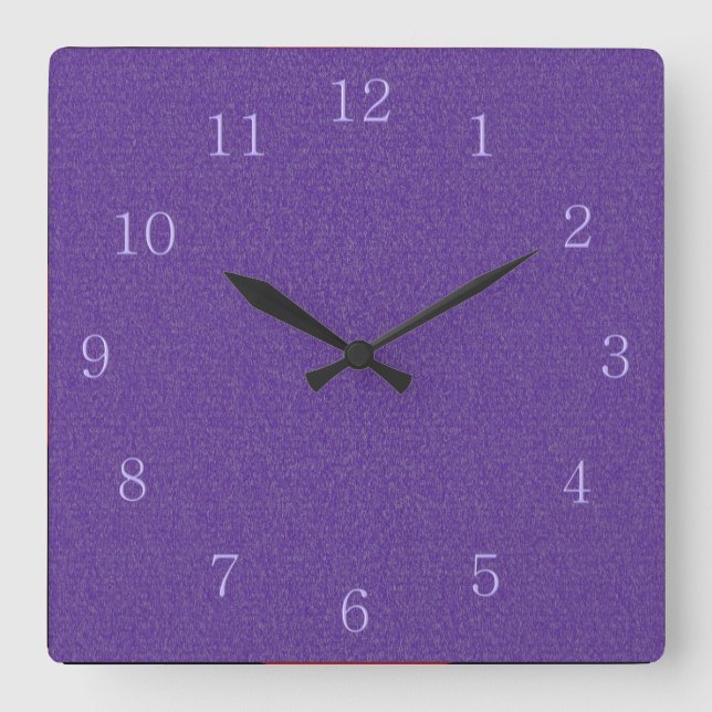 Purple on Purple Wall Clock (Front)
