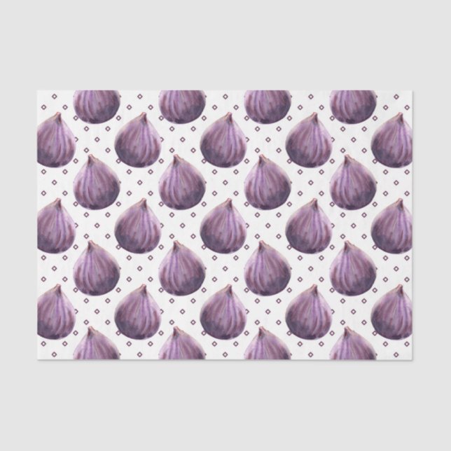 Purple Onion (Design 5 of the Purple Series) Tissue Paper (Front)