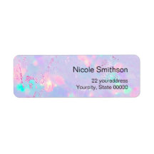 purple opal background labels