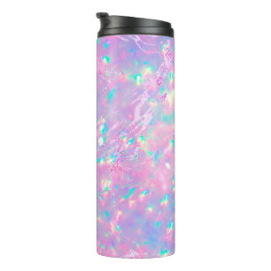 purple opal design thermal tumbler