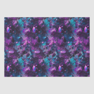 Purple Opal Dream Tissue Paper Abstract Crystals
