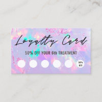 purple opal texture loyalty card