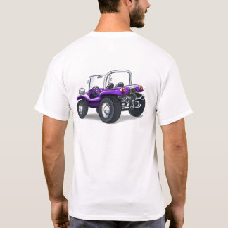 Purple opentop buggy 2print front/rear T-Shirt